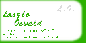 laszlo oswald business card